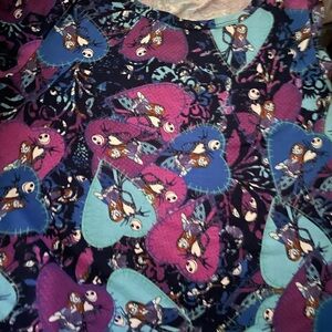 LuLaRoe Colorful Patterned Blouse - Blue, Pink, Purple
